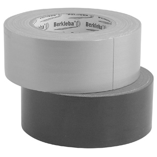 N714-3400 Berkleba watervaste katoenen (duct) kleefband  | Breedte: 50 mm | Kleur: Zwart