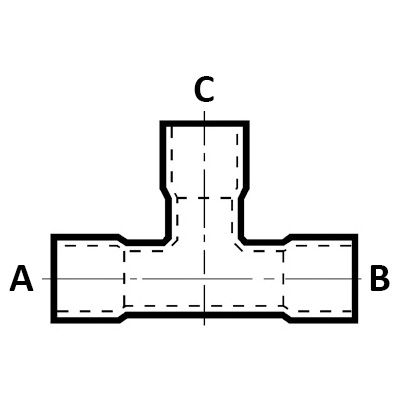 N751-9900 9611 T-stuk inw./inw./inw. | 1/4"