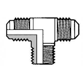 N750-3100 T1-4A verloop | uitw. flare x uitw. flare x uitw. NPT | 1/4" x 1/4" x 1/8"