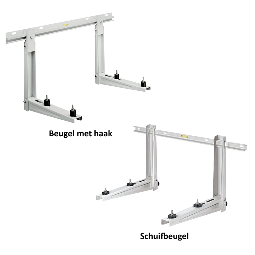 N747-1020 Rodigas  | 140kg | Wandbeugel MS230 gegalvaniseerd met schuifbeugel