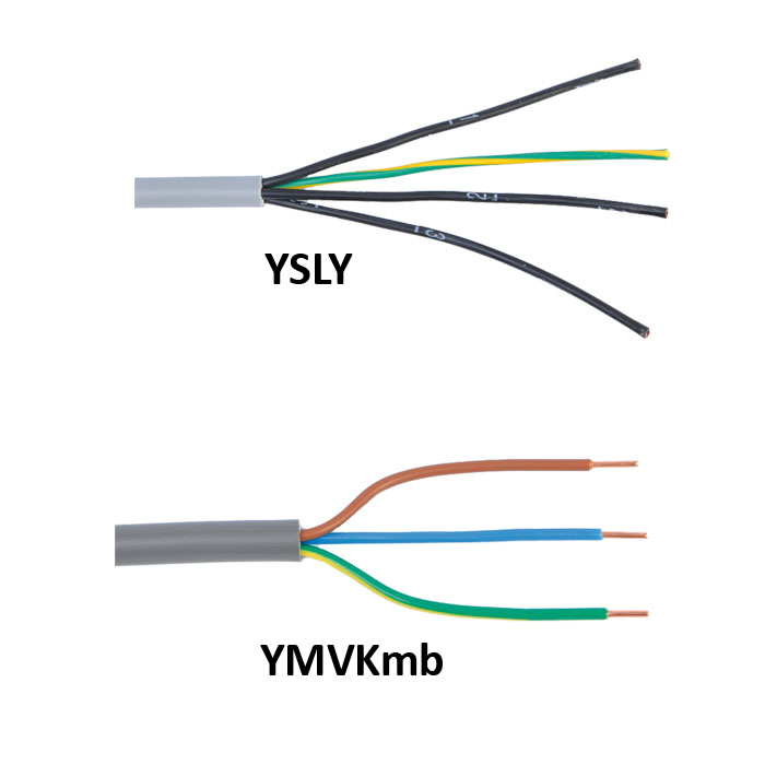 N299-4003 DTC Voedingskabel YMvK 3 x 1,5mm2, 1 rol á 100 meter